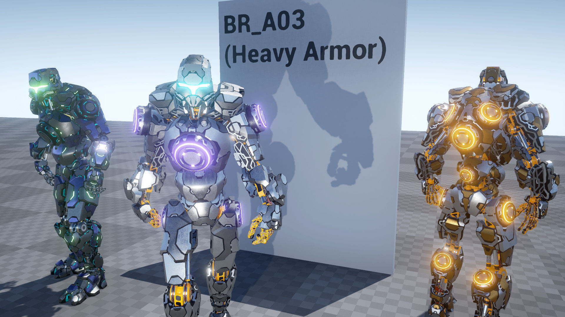 Basic Robot S01 Low-poly 3D model_5