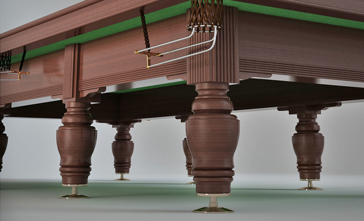 Snooker billiard table 3D model_4