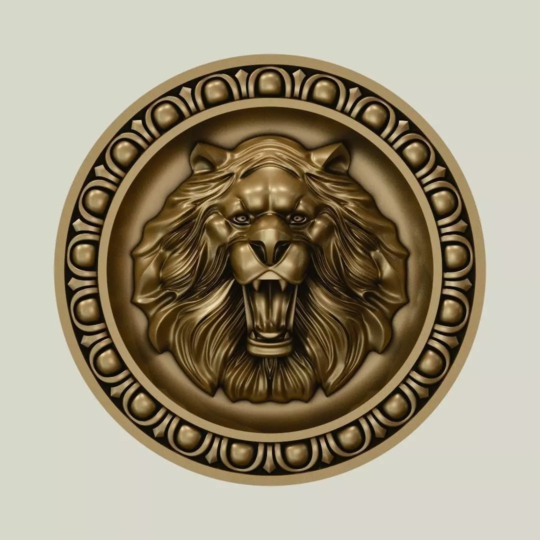 Lion Head 3D print model_0