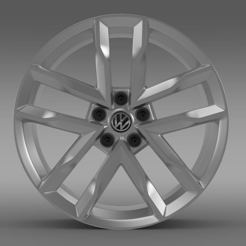 Volkswagen Polo TSI Bluemotion rim 3D model_1