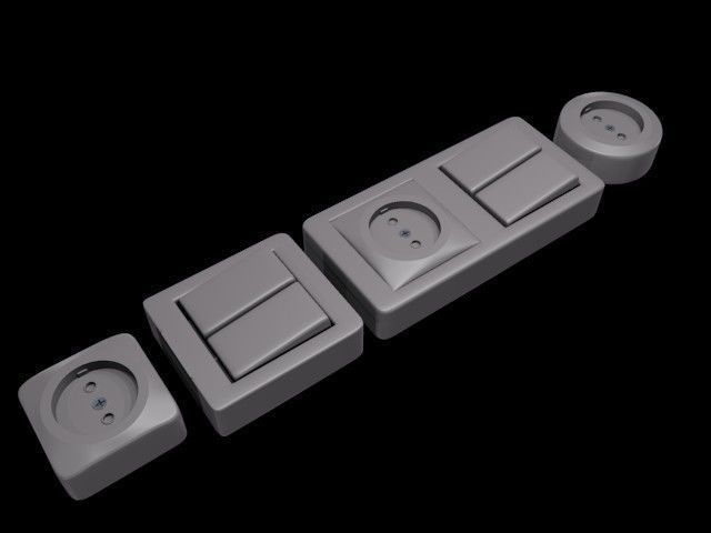 Switch socket 3D model