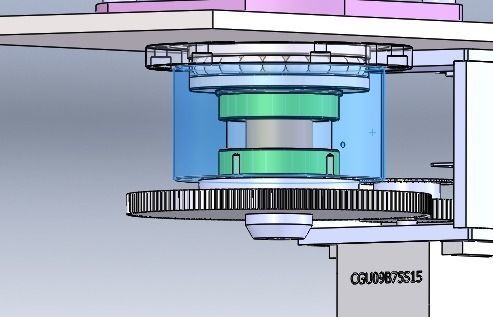 Double geardrive machine platform 3D model_3