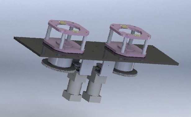Double geardrive machine platform 3D model_0