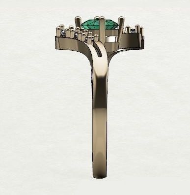 ring with blue sapphire and diamonds 3D print model_14