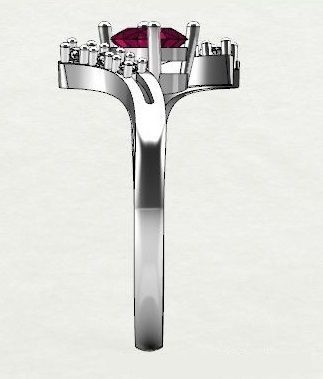 ring with blue sapphire and diamonds 3D print model_15