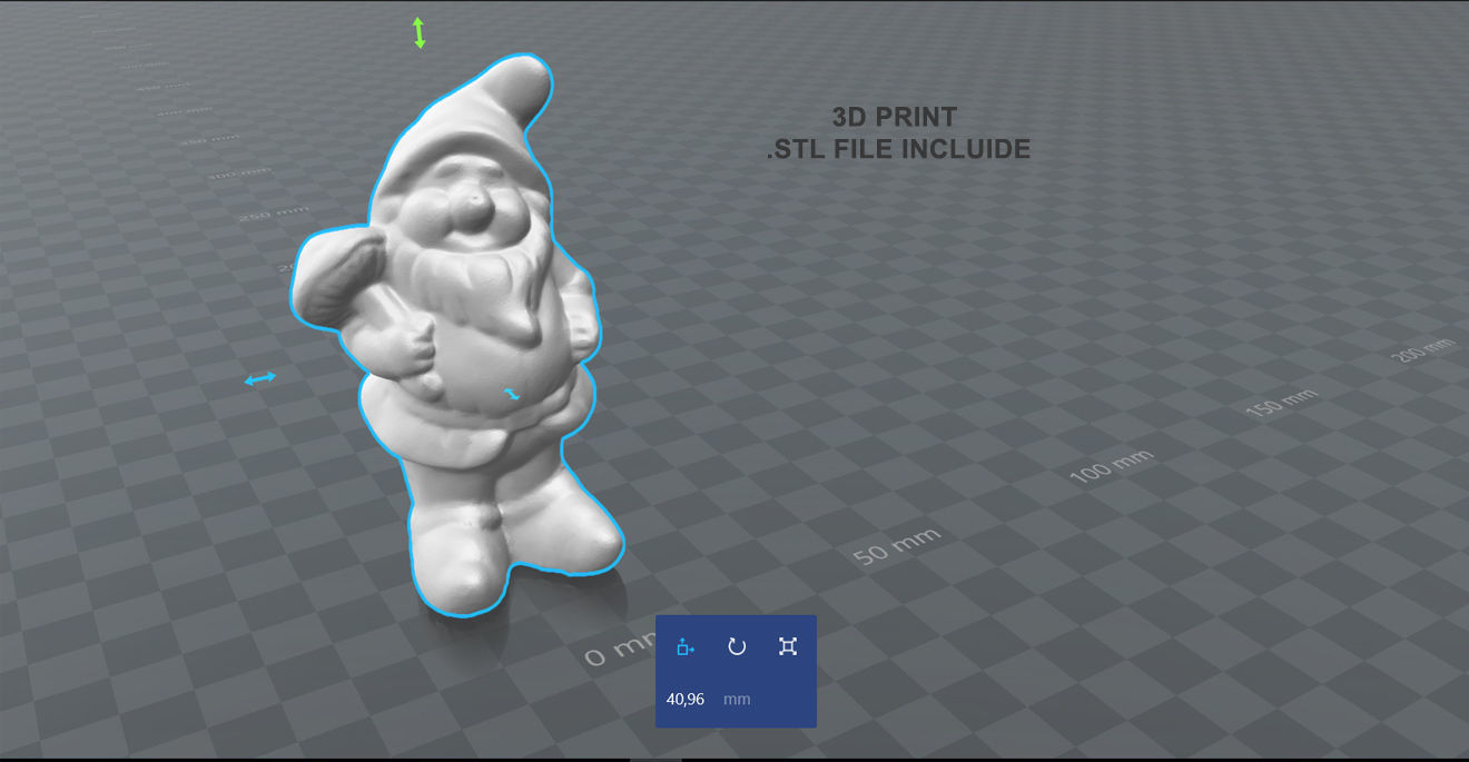 Garden Gnomo Low-poly 3D model_14