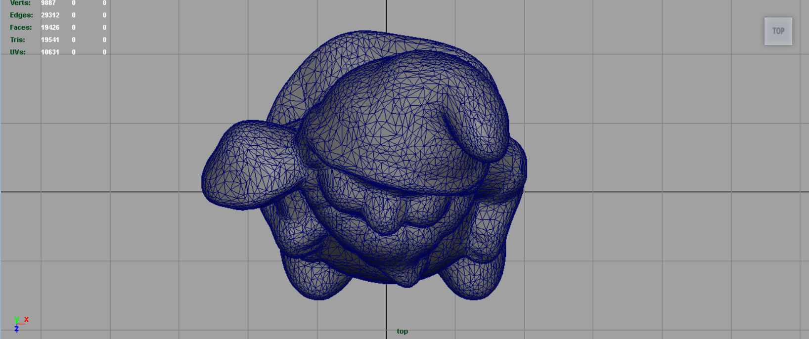 Garden Gnomo Low-poly 3D model_10