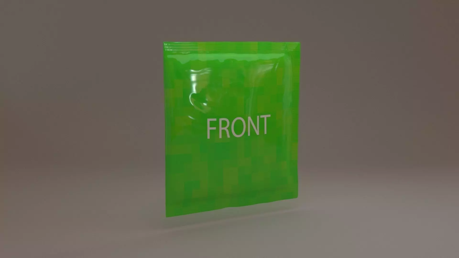 Tea pouch Low-poly 3D model