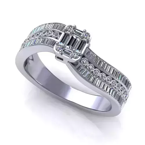 Wedding Ring R011 3D print model