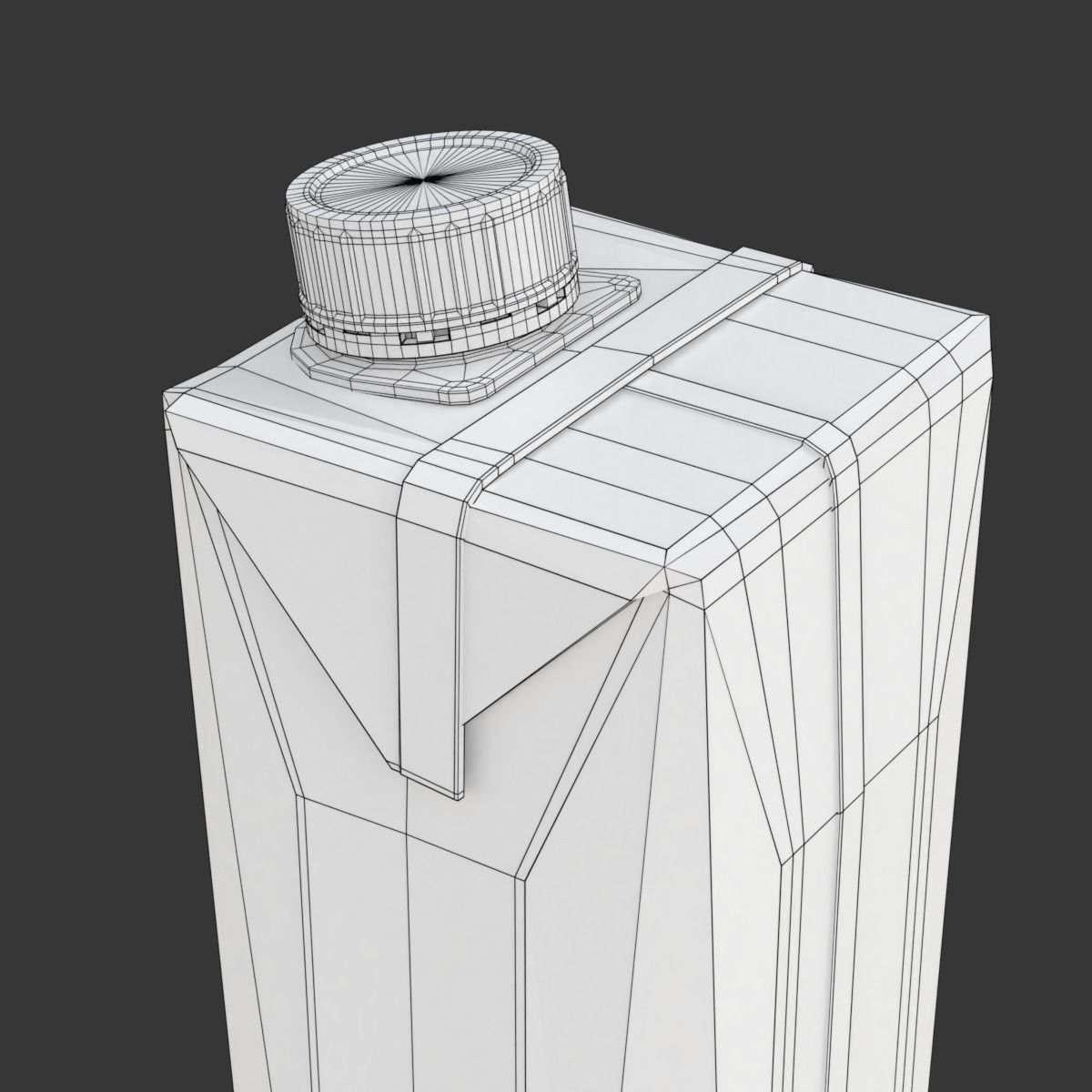 Juice Carton Box 3D model_20