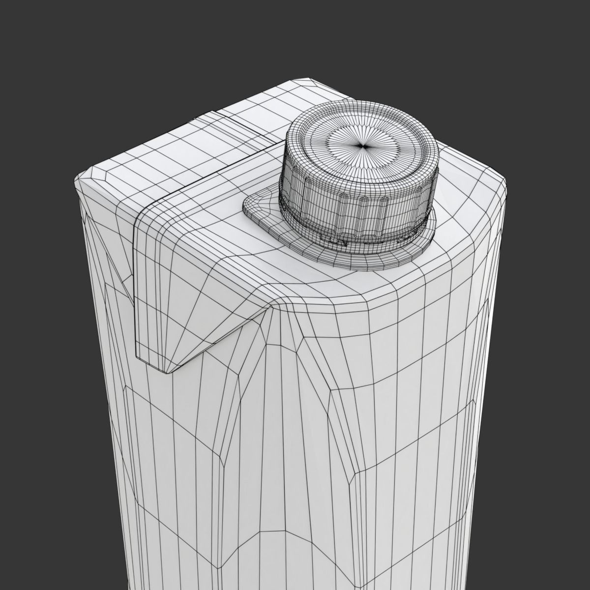 Juice Carton Box 3D model_25