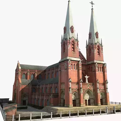 Church with steeples