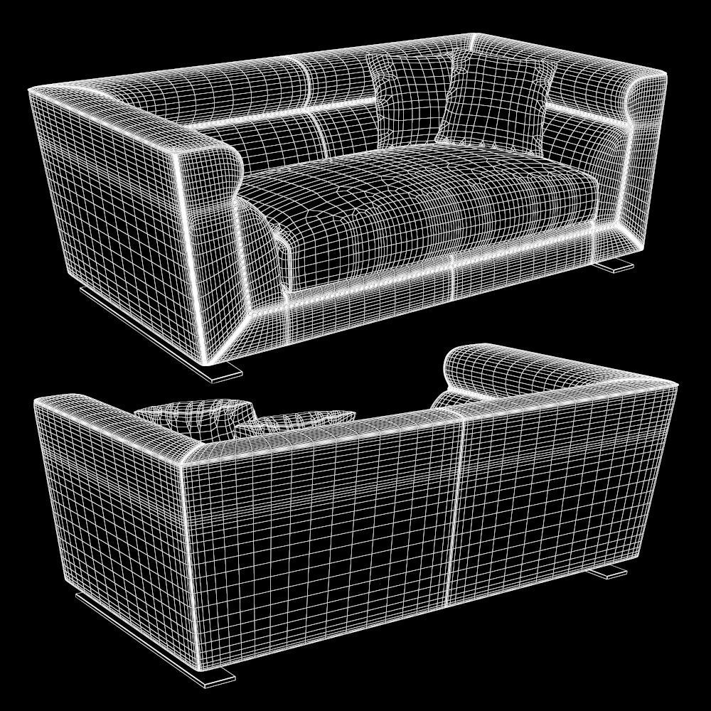 Longhi - Ansel sofa 01  3D model_1