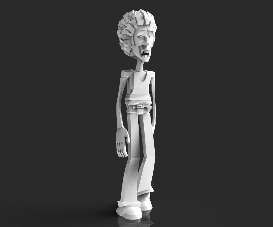 Hippy man 3D print model_14