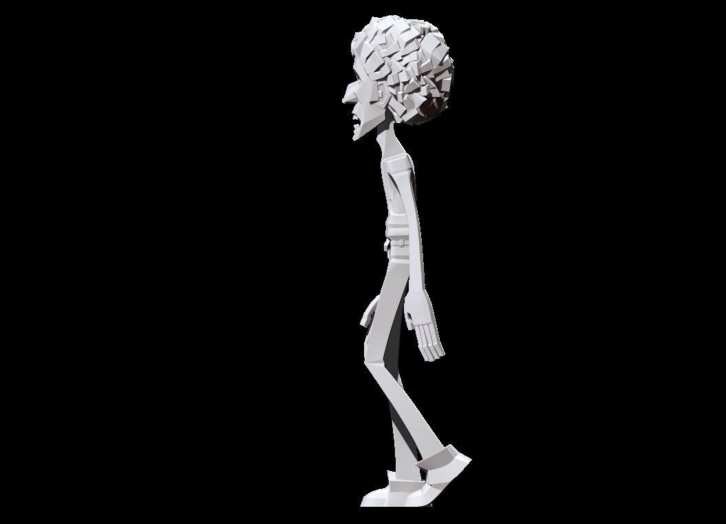 Hippy man 3D print model_2