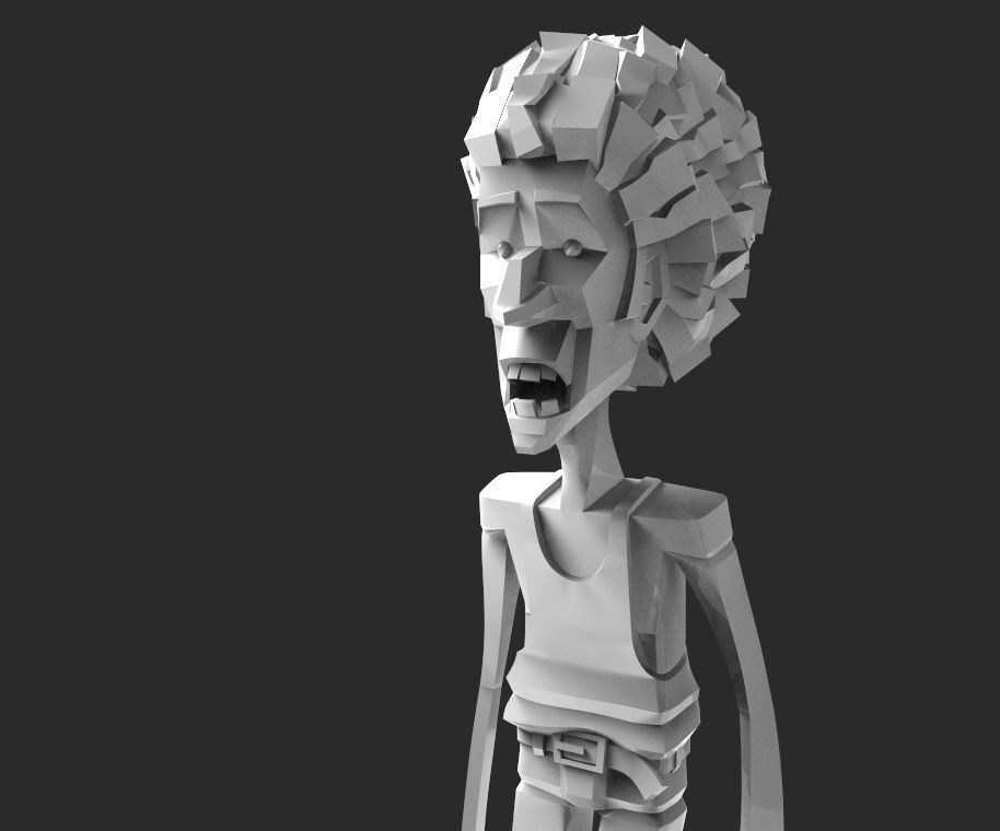 Hippy man 3D print model_15