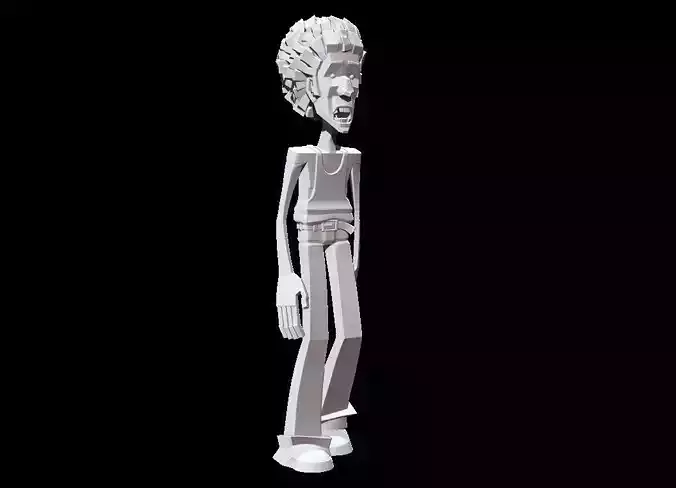 Hippy man 3D print model