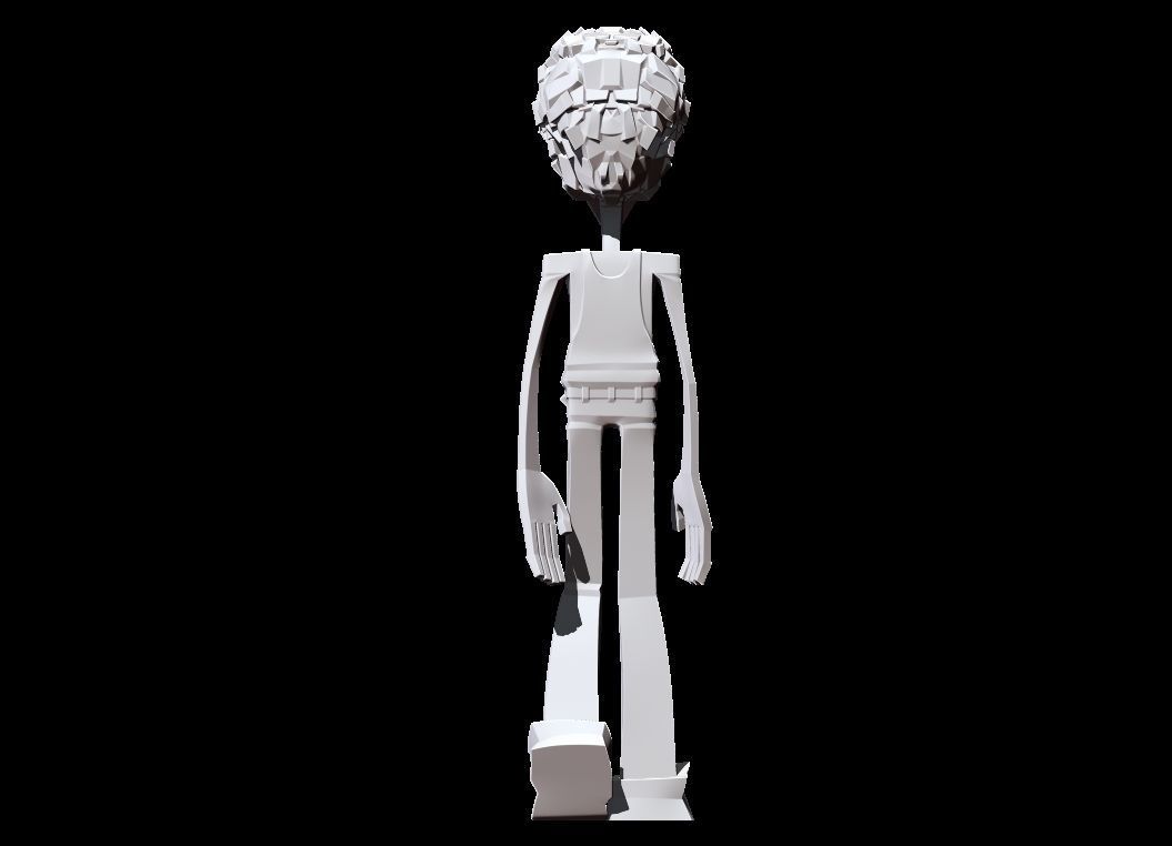 Hippy man 3D print model_3