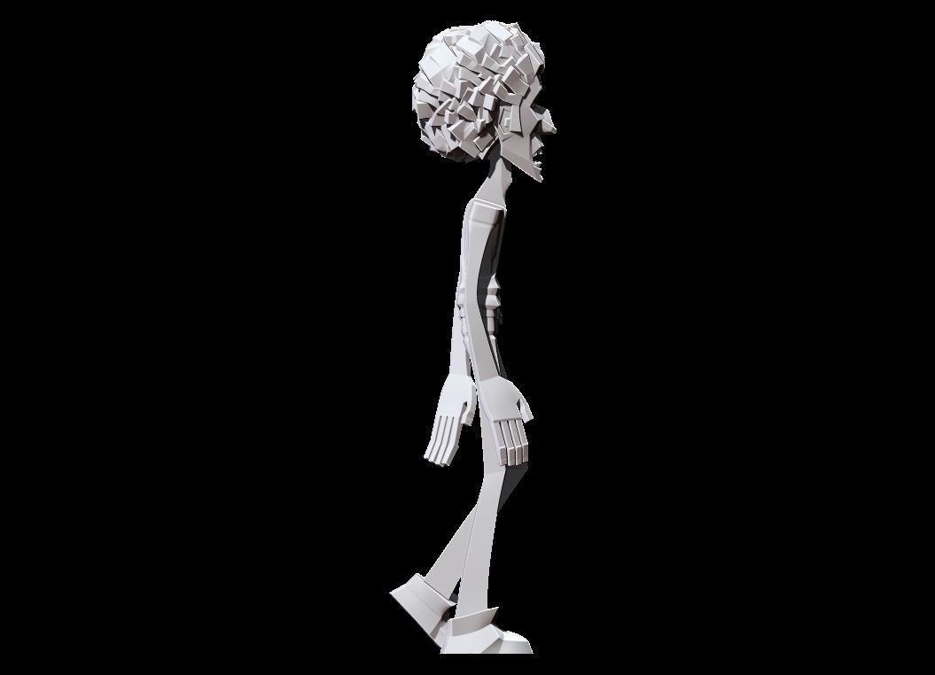 Hippy man 3D print model_4