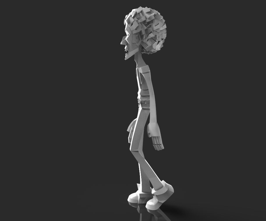 Hippy man 3D print model_11