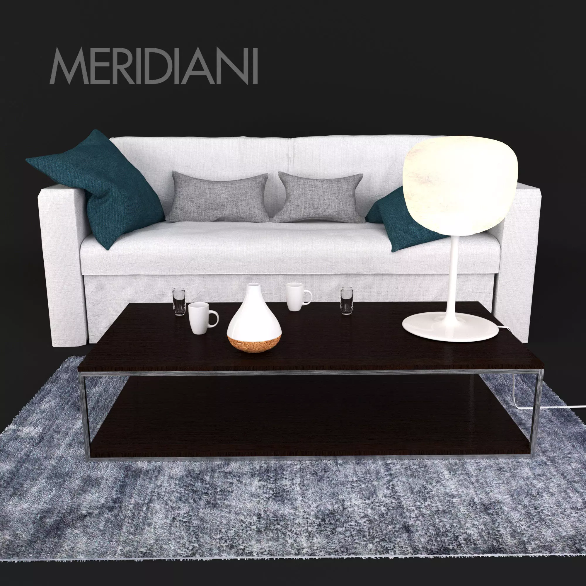 Sofa Meridiani Law 3D model