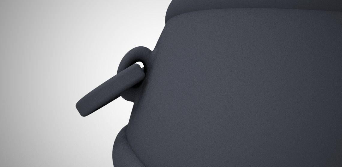 Cauldron silver wine barrel Low-poly 3D model_7