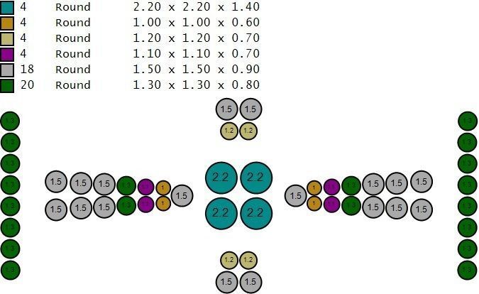 Bracelet with stones cross under the skin 197 3D print model_15