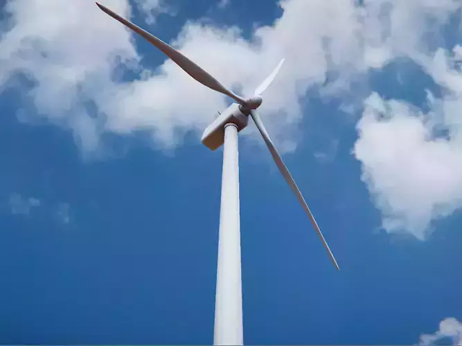 Low Poly PBR Wind Turbine