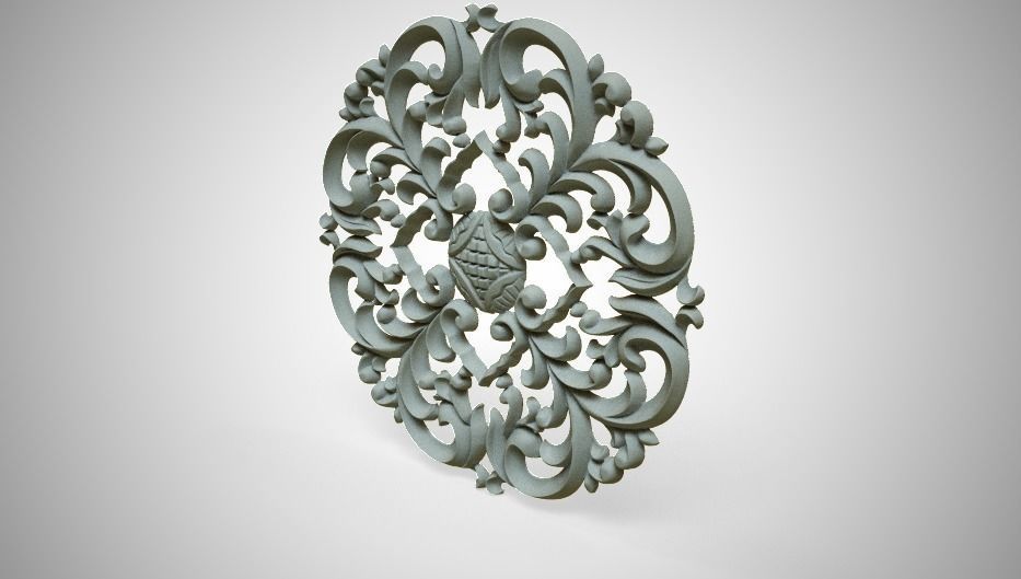 Engraving  No1 Low-poly 3D model_12