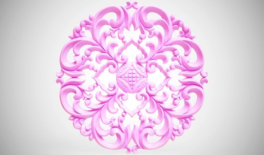 Engraving  No1 Low-poly 3D model_1