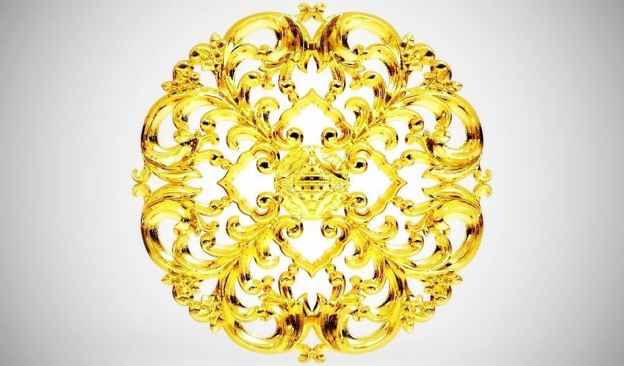 Engraving  No1 Low-poly 3D model_3