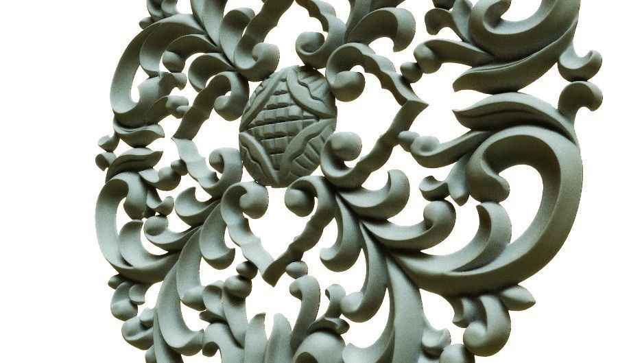 Engraving  No1 Low-poly 3D model_9