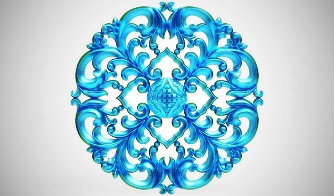 Engraving  No1 Low-poly 3D model