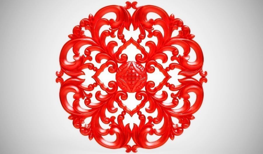 Engraving  No1 Low-poly 3D model_2