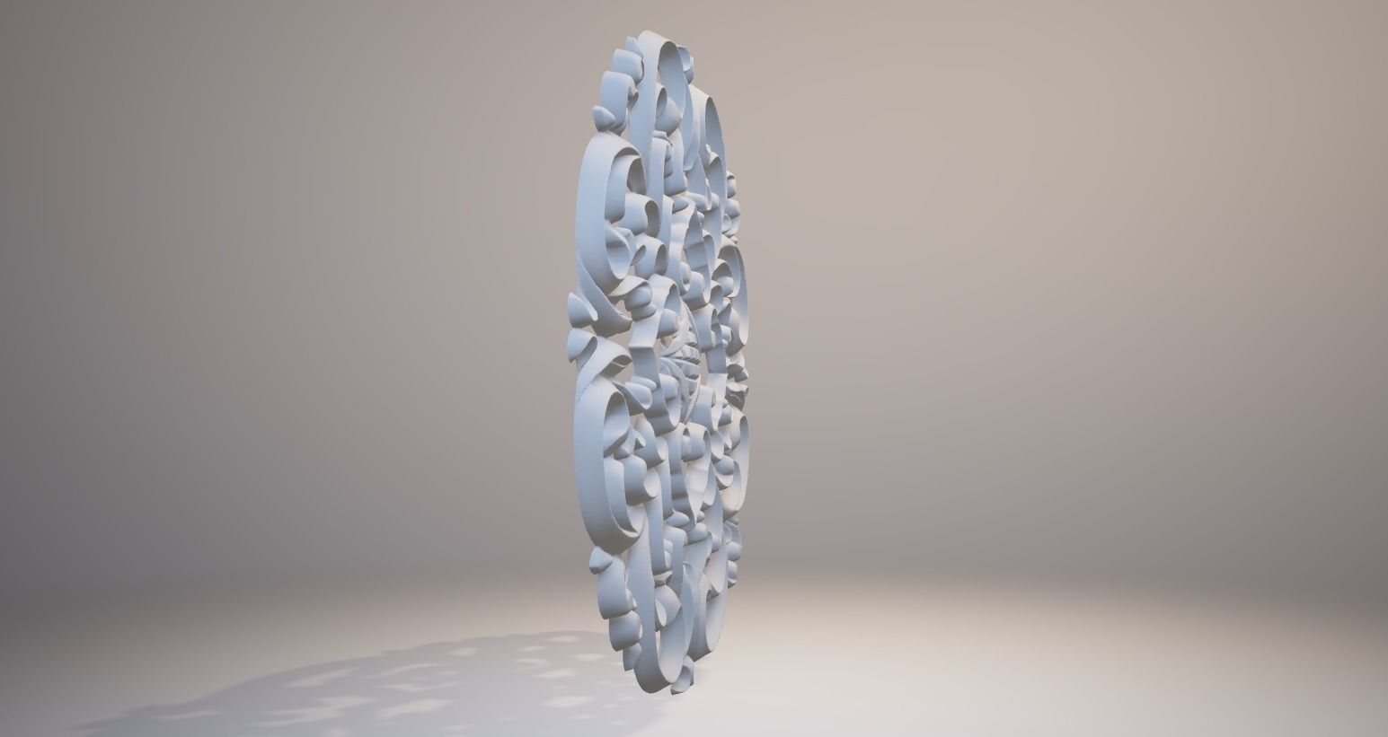 Engraving  No1 Low-poly 3D model_6