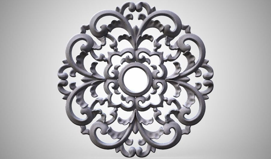 Engraving  no2 Low-poly 3D model_0