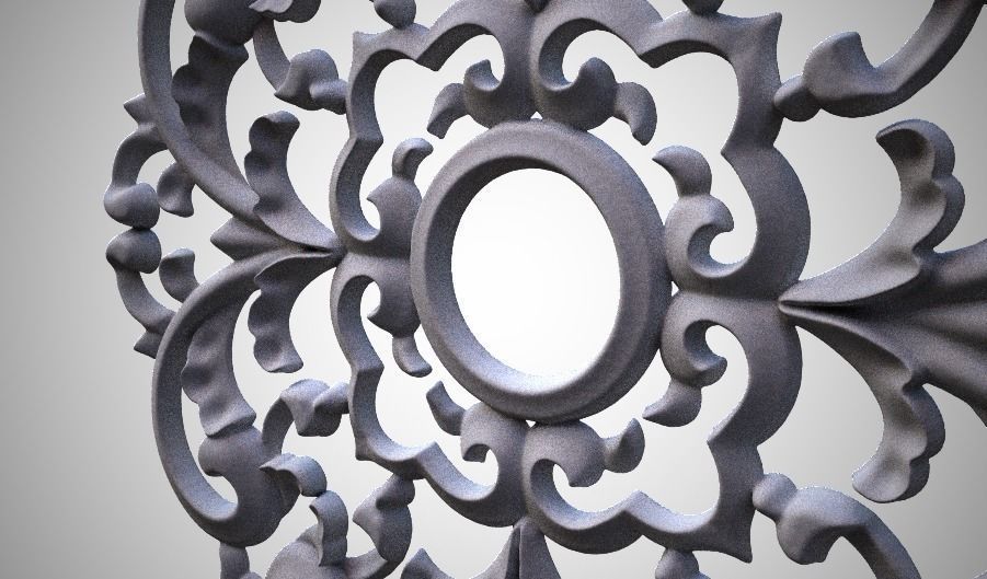 Engraving  no2 Low-poly 3D model_3