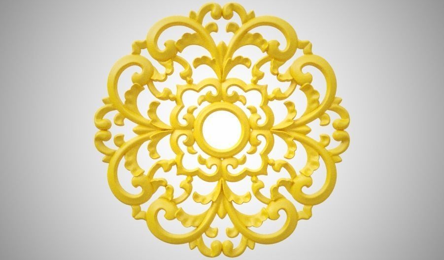 Engraving  no2 Low-poly 3D model_6