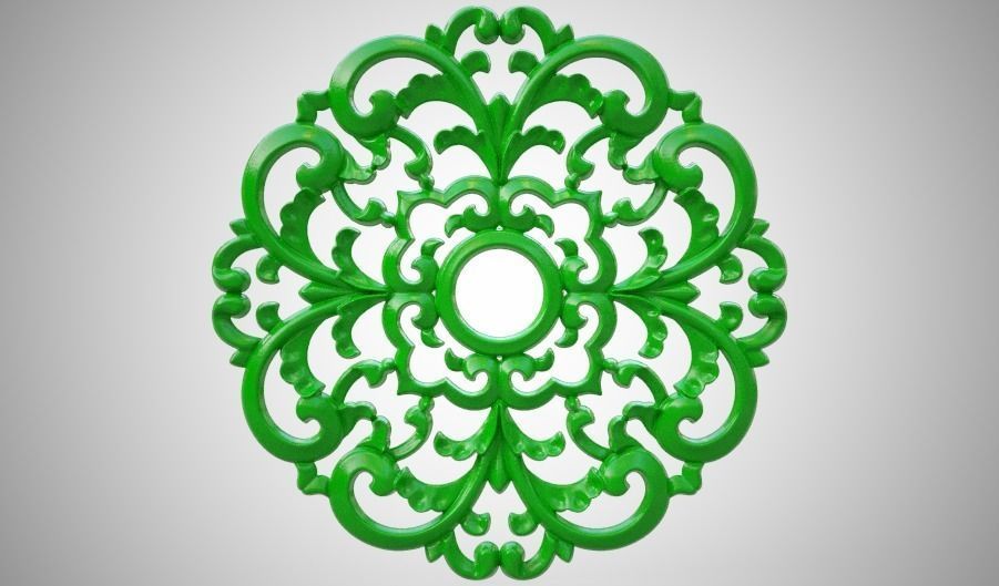 Engraving  no2 Low-poly 3D model_5