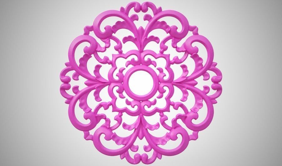 Engraving  no2 Low-poly 3D model_7