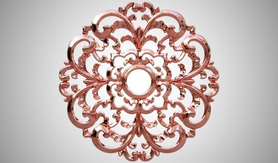 Engraving  no2 Low-poly 3D model_11