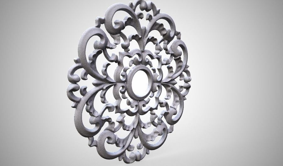 Engraving  no2 Low-poly 3D model_1