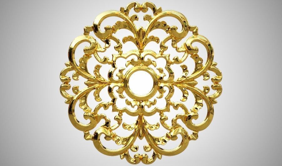 Engraving  no2 Low-poly 3D model_9