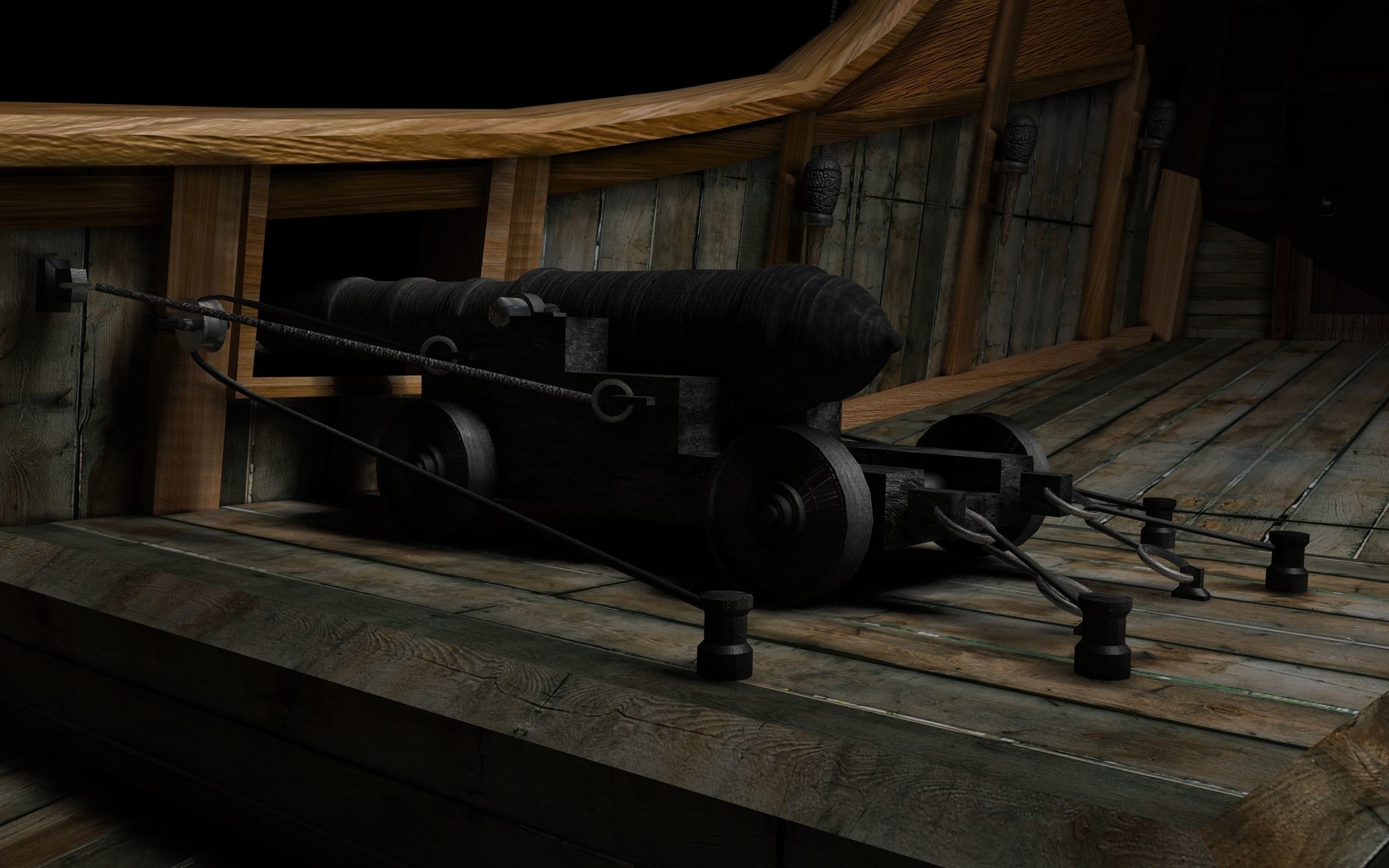 Sailing Ship Low-poly 3D model_7