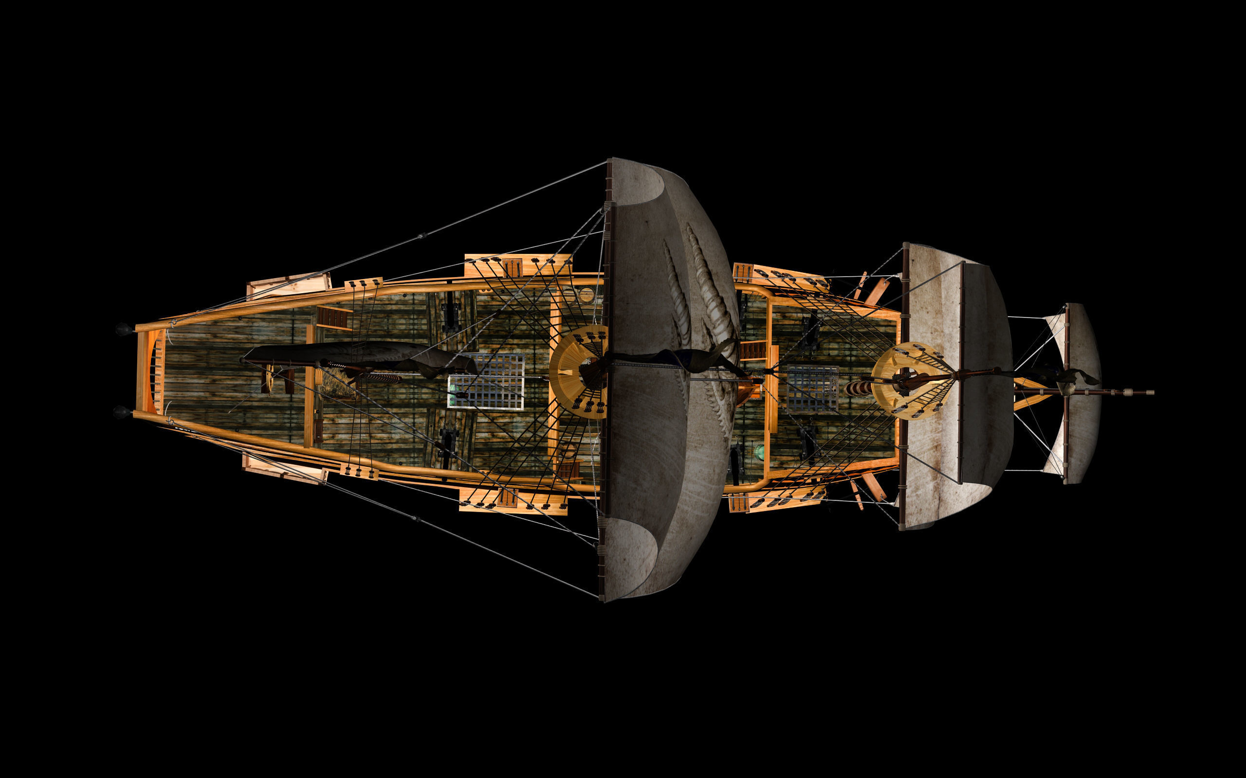 Sailing Ship Low-poly 3D model_6