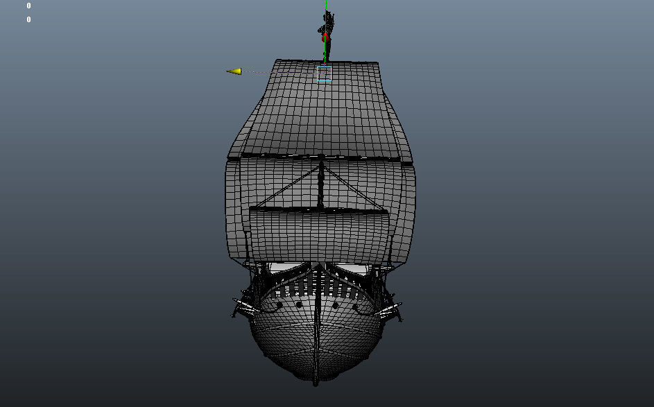 Sailing Ship Low-poly 3D model_12