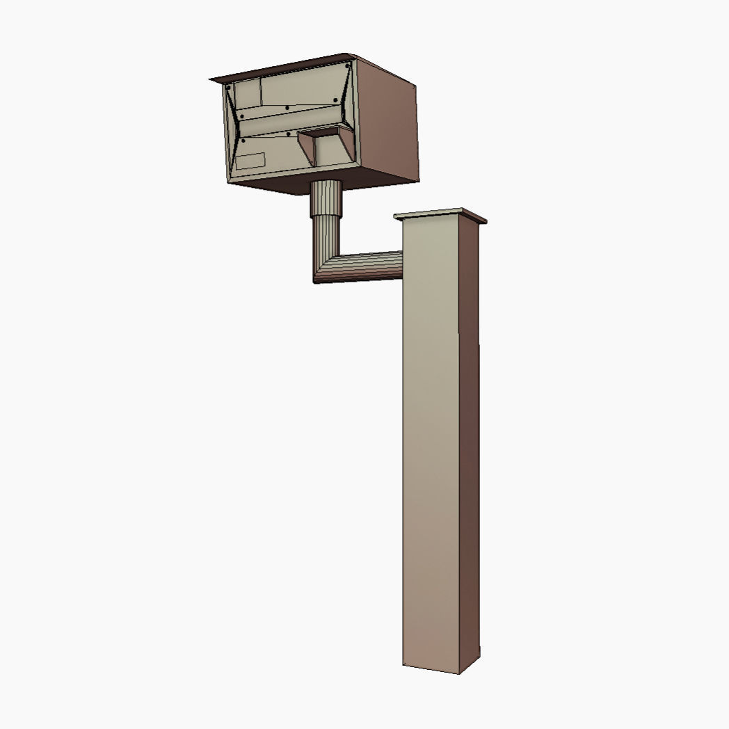 Speed Camera Low-poly 3D model_4