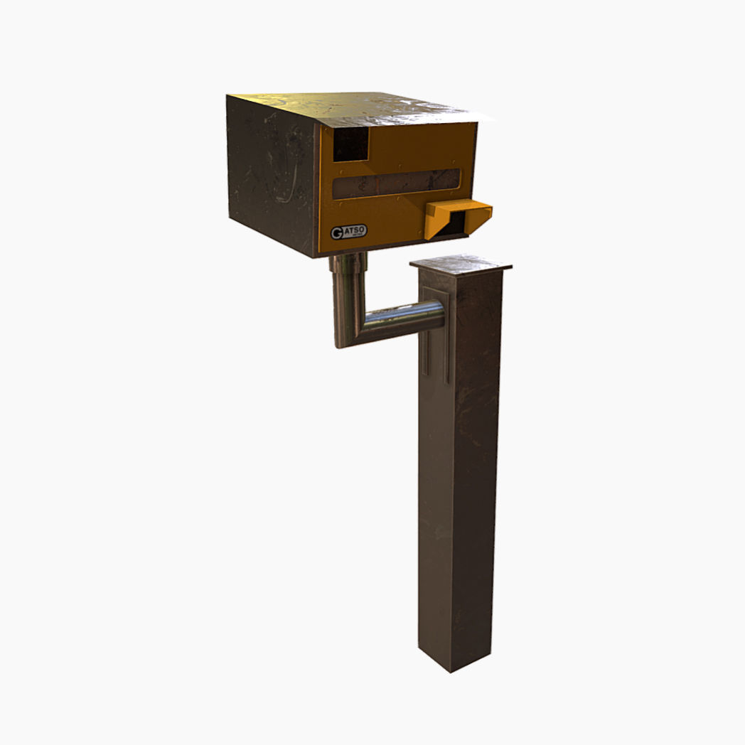 Speed Camera Low-poly 3D model_1