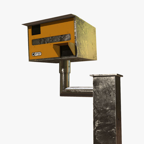 Speed Camera Low-poly 3D model