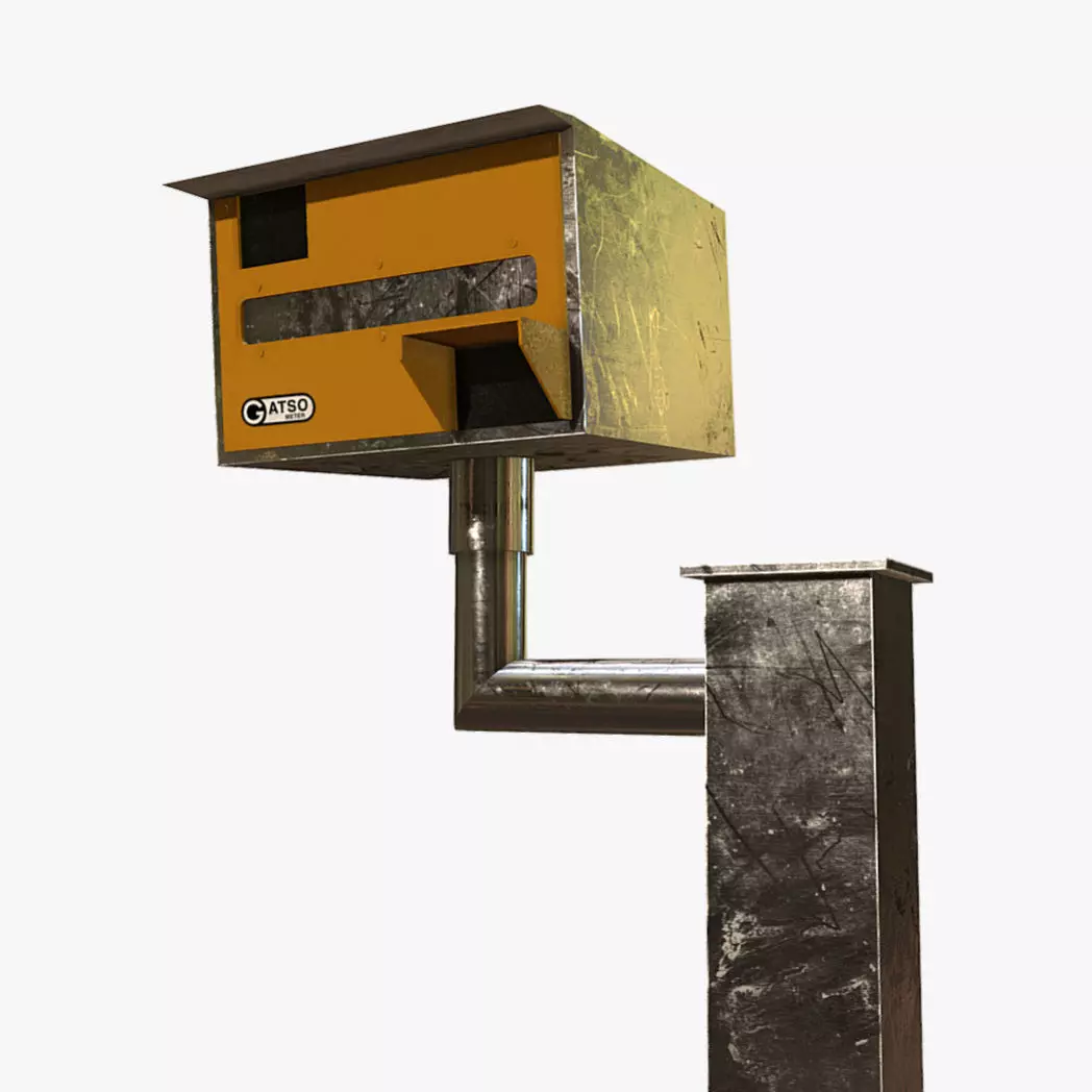 Speed Camera Low-poly 3D model_0